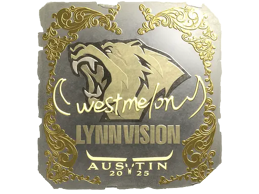 Sticker | westmelon (Gold) | Austin 2025