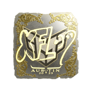 Sticker | xfl0ud (Gold) | Austin 2025