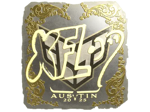 Sticker | xfl0ud (Gold) | Austin 2025
