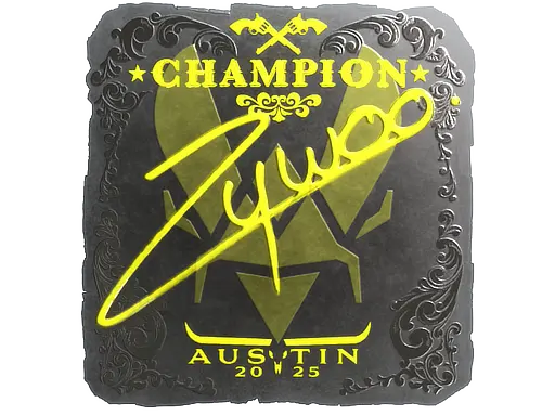 Sticker | ZywOo (Foil, Champion) | Austin 2025