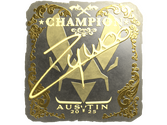 Sticker | ZywOo (Gold, Champion) | Austin 2025 image