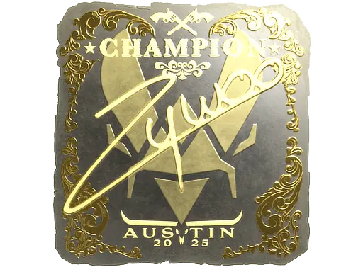 Sticker | ZywOo (Gold, Champion) | Austin 2025