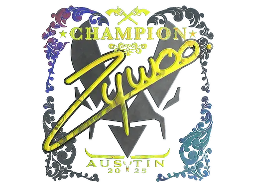 Sticker | ZywOo (Holo, Champion) | Austin 2025