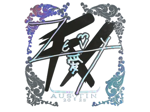 Sticker | zevy (Holo) | Austin 2025