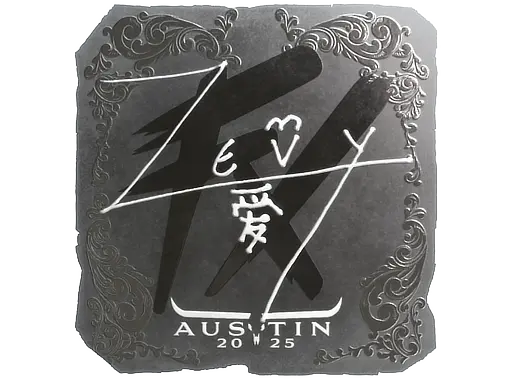 Sticker | zevy (Foil) | Austin 2025