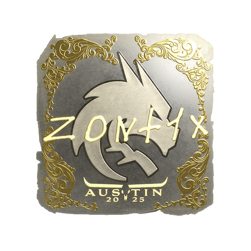 Sticker | zont1x (Gold) | Austin 2025