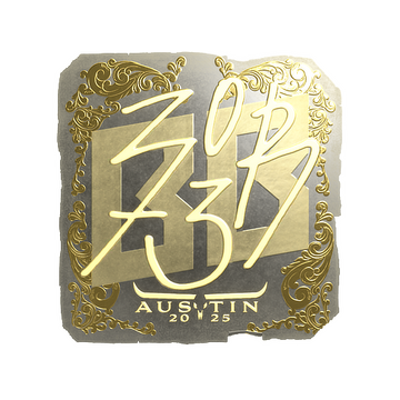 Sticker | zorte (Gold) | Austin 2025