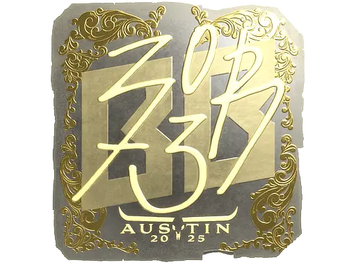 Sticker | zorte (Gold) | Austin 2025