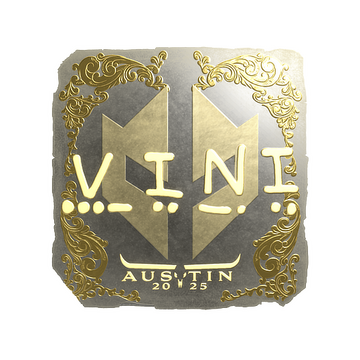 Sticker | VINI (Gold) | Austin 2025