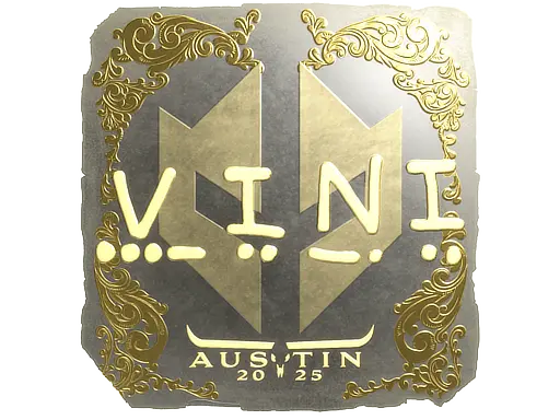 Sticker | VINI (Gold) | Austin 2025