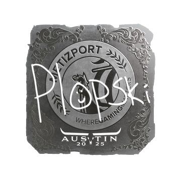 Sticker | Plopski (Foil) | Austin 2025