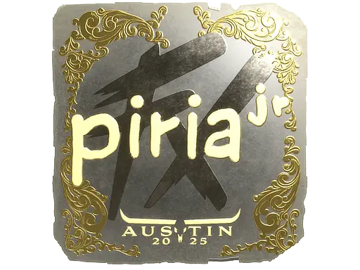 Sticker | piriajr (Gold) | Austin 2025