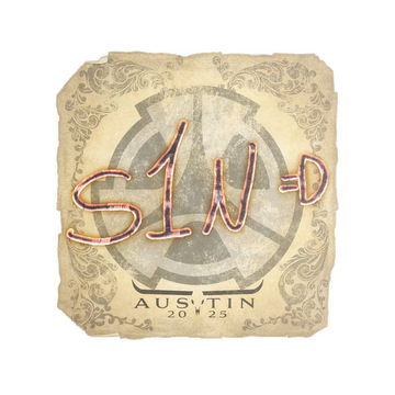 Sticker | s1n | Austin 2025