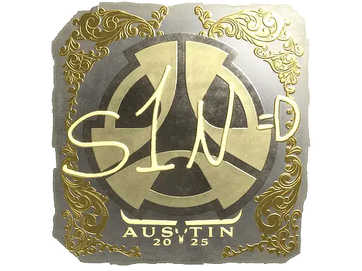 Sticker | s1n (Gold) | Austin 2025