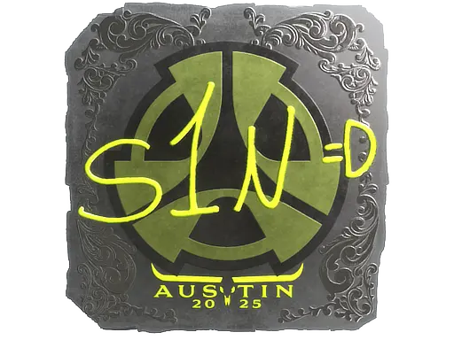 Sticker | s1n (Foil) | Austin 2025