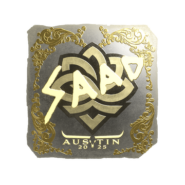 Sticker | saadzin (Gold) | Austin 2025