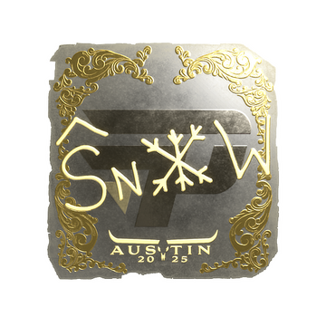Sticker | snow (Gold) | Austin 2025