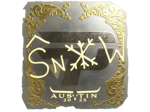 Sticker | snow (Gold) | Austin 2025