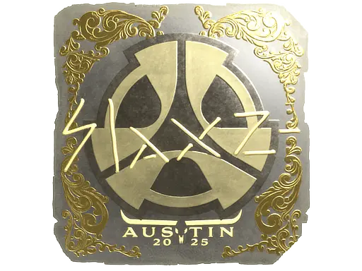 Sticker | slaxz- (Gold) | Austin 2025