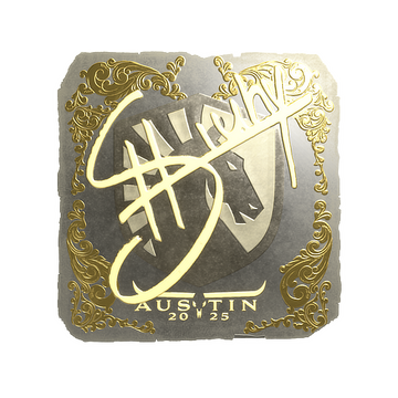 Sticker | siuhy (Gold) | Austin 2025