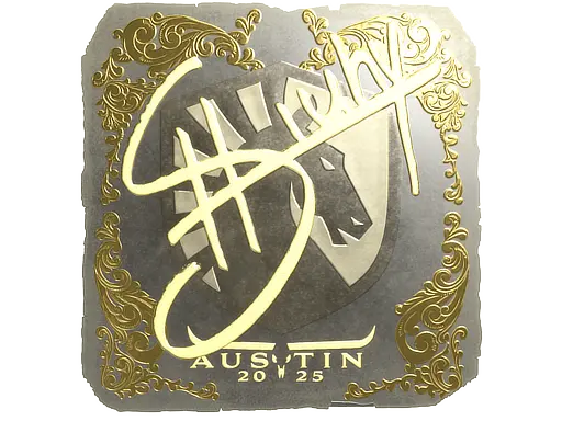 Sticker | siuhy (Gold) | Austin 2025