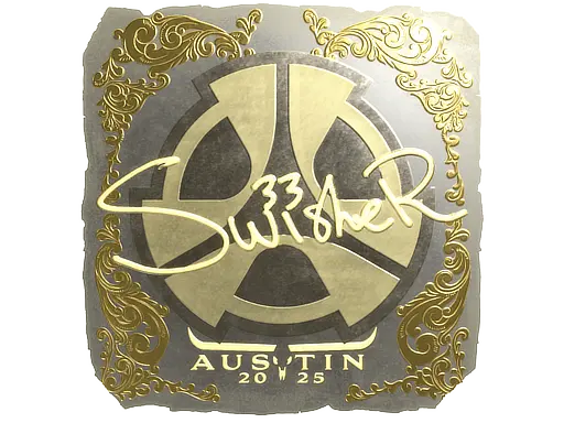 Sticker | Swisher (Gold) | Austin 2025