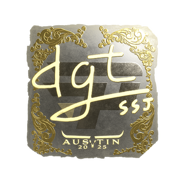 Sticker | dgt (Gold) | Austin 2025