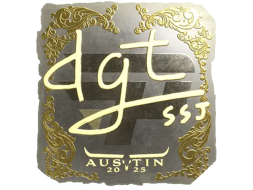 Sticker | dgt (Gold) | Austin 2025