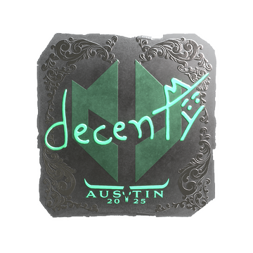 Sticker | decenty (Foil) | Austin 2025