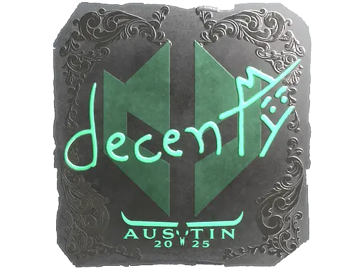 Sticker | decenty (Foil) | Austin 2025