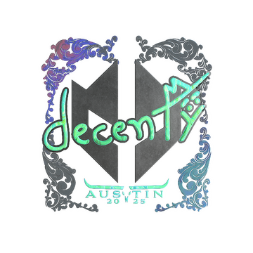Sticker | decenty (Holo) | Austin 2025