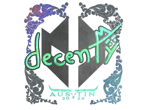 Sticker | decenty (Holo) | Austin 2025