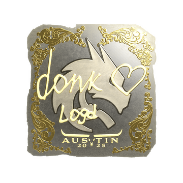 Sticker | donk (Gold) | Austin 2025