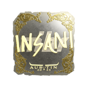 Sticker | insani (Gold) | Austin 2025