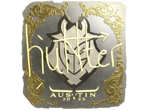 Sticker | huNter- (Gold) | Austin 2025