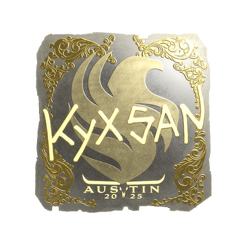 Sticker | kyxsan (Gold) | Austin 2025