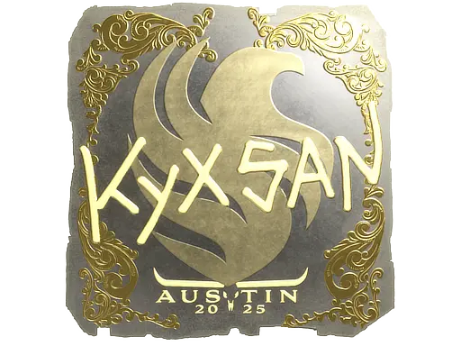 Sticker | kyxsan (Gold) | Austin 2025