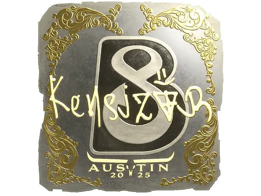 Sticker | kensizor (Gold) | Austin 2025