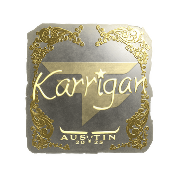 Sticker | karrigan (Gold) | Austin 2025
