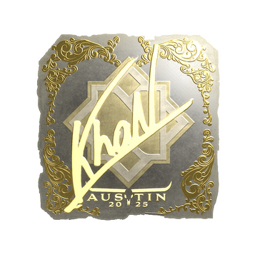 Sticker | khaN (Gold) | Austin 2025