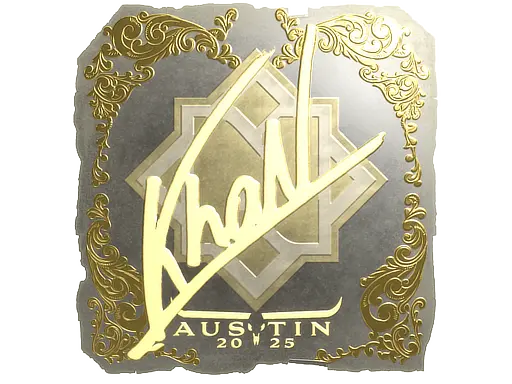 Sticker | khaN (Gold) | Austin 2025