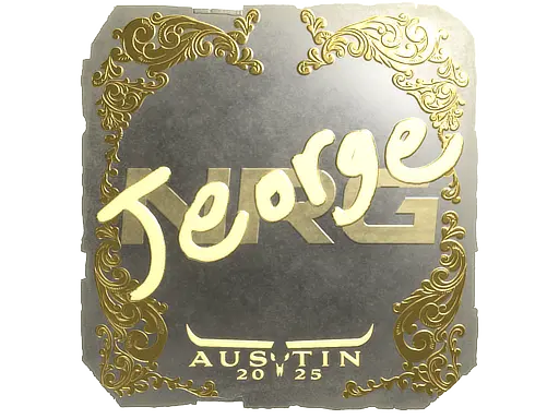 Sticker | jeorge (Gold) | Austin 2025