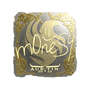 Sticker | m0NESY (Gold) | Austin 2025