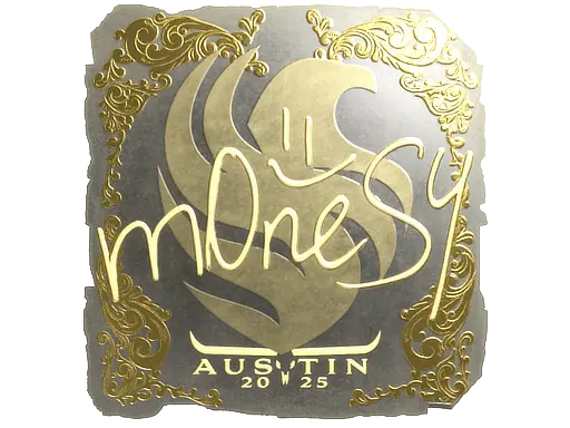 Sticker | m0NESY (Gold) | Austin 2025