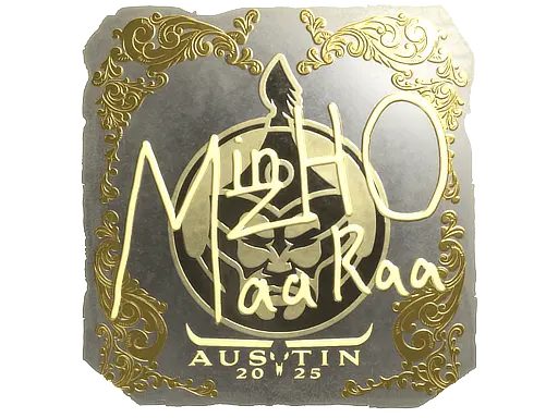 Sticker | mzinho (Gold) | Austin 2025