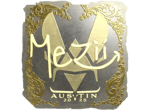 Sticker | mezii (Gold) | Austin 2025