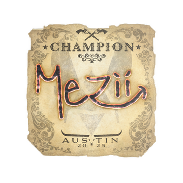 Sticker | mezii (Champion) | Austin 2025