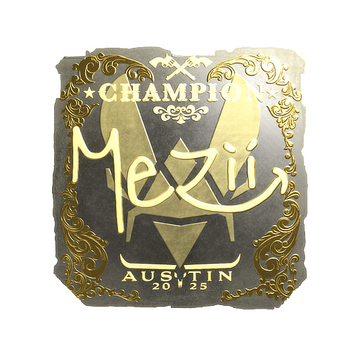 Sticker | mezii (Gold, Champion) | Austin 2025