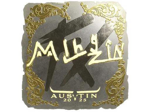 Sticker | mlhzin (Gold) | Austin 2025