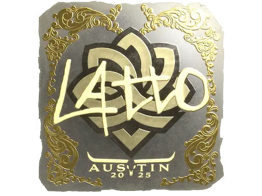 Sticker | latto (Gold) | Austin 2025